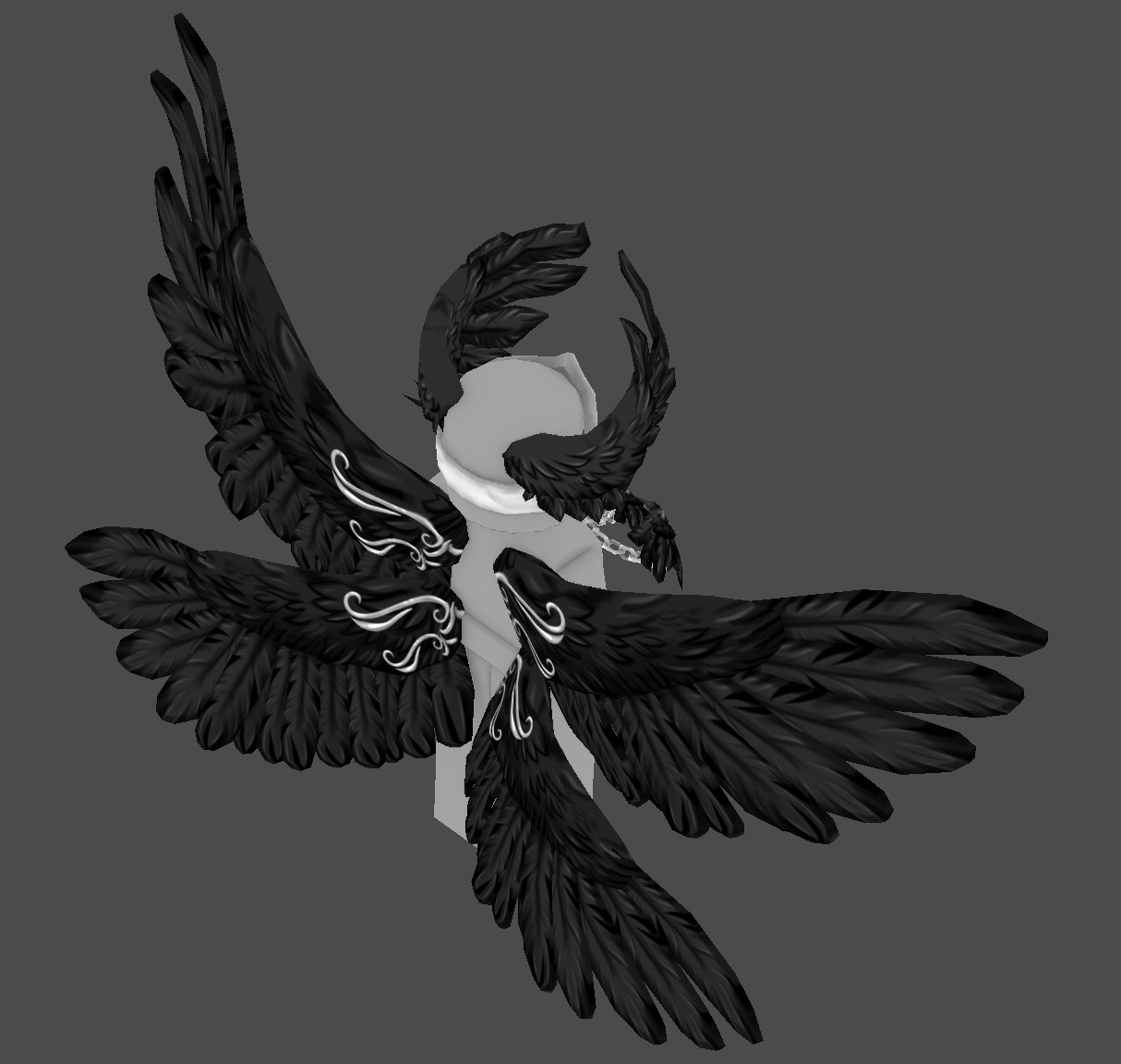 Erythia On Twitter Are You A Dark Angle Or A Light Angle Haha Just Got Done Texturing The Demon Version Of My Guardian Wings Texturing In Black Is Such A Challenge Now - erythia at roblox on twitter 2 shapes shapes provide a base