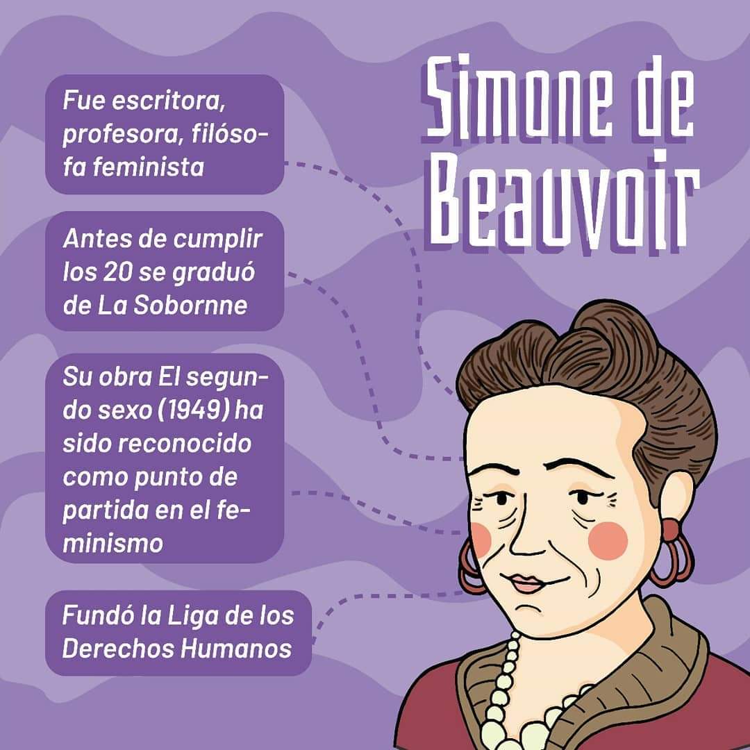 DemosSintonia's tweet photo. Un día como hoy nacía Simone de Beauvoir 💜 ¡Recordemosla juntxs! https://t.co/m5BNOafavk