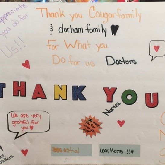 Carrington_DPS's tweet photo. Essential Workers Thank You Week at Carrington Middle School! @DurhamPublicSch @DrDanDavis1960 #wearedps #cmstogether #dpscms https://t.co/0w55TJWVJ4
