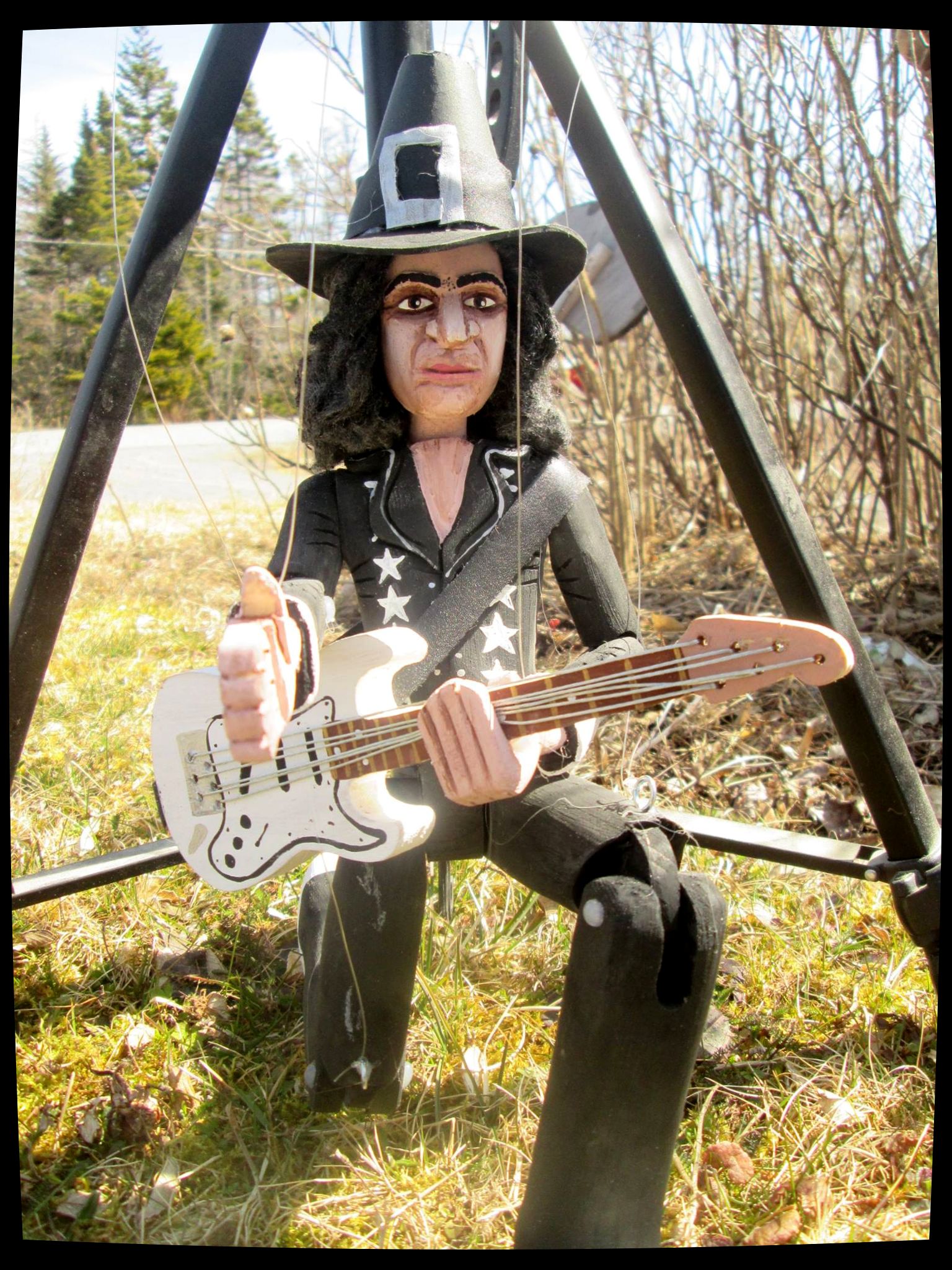Happy Birthday to Ritchie Blackmore.  This is my little wooden marionette tribute. 