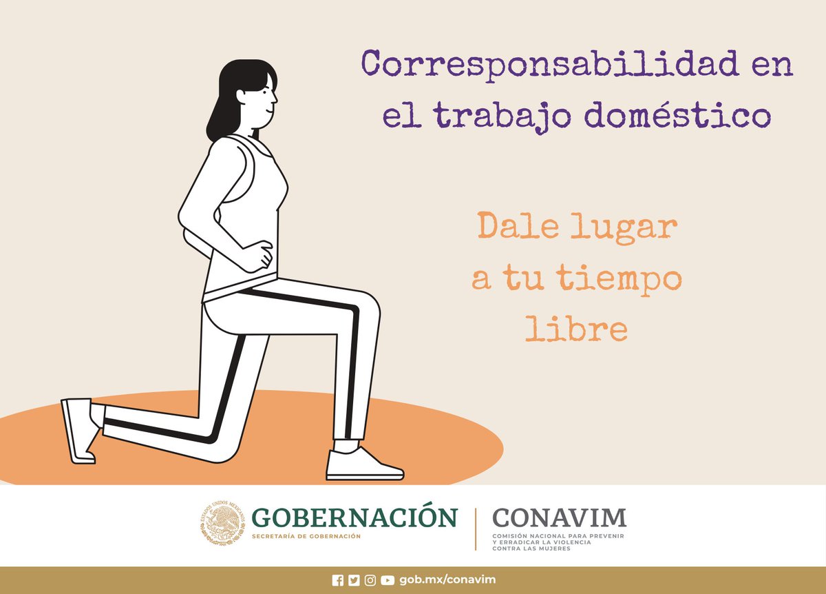 CONAVIM_MX's tweet photo. Distribuyamos las tareas domésticas. Así como cumples con tu horario de trabajo, también dale lugar a tu tiempo libre. https://t.co/HbWFtltih7