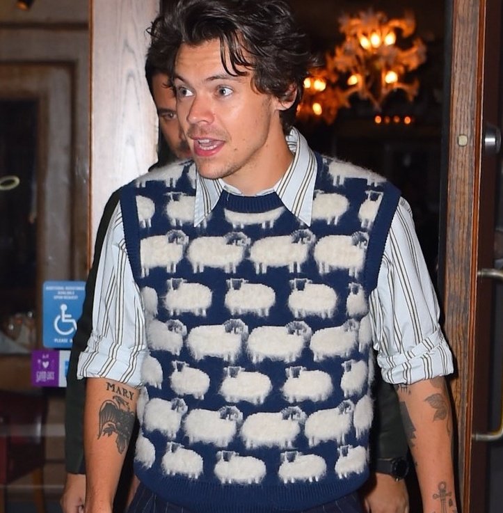 When he wore sheep-themed tank tops in public.
