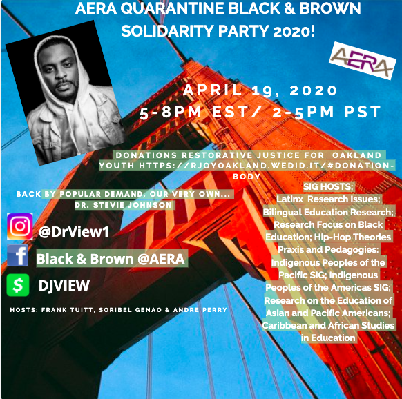 AERASIG_Latinx's tweet photo. Join us 4/19/20 - 5-8pm EST/2-5pm PST #AERALatinx https://t.co/49OzICBBkT