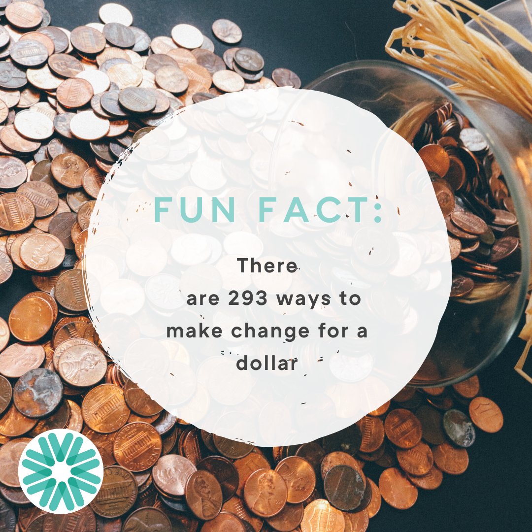 H2Child's tweet photo. Do you know how many ways you can make change for a dollar? #dollar #funfact https://t.co/rl2K5szIAD