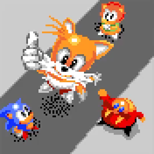 VideoGameArt&Tidbits on X: Tails artwork from Sonic the Hedgehog 2 (Game  Gear).  / X