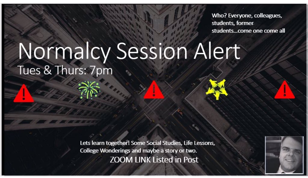MrDrCoachA's tweet image. 1 hour away 
zoom.us/j/92098492661?…
Please sign in with first and last name on Zoom. Should be on Facebook live as well.
#NormalcySession
#TheDocIsIn
#ItsTheFinalCountdown
