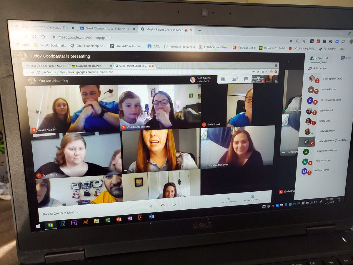 Great job by <a href="/goodpaster_h/">Heidy Goodpaster</a> leading her parent chat tonight to help her parents be up to speed on <a href="/GoogleClasroom/">Googleclasroom</a> for remote instruction. #WCConnects #WCCares <a href="/WestCler/">West Clermont Schools</a>