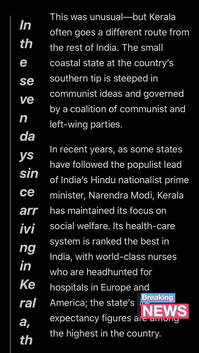 While she praised high literacy rate, she cleverly concealed that Kerala is also the  #ISIS hub of India thanks to the  #Muslim apologist  #Left Government glove in hand with radical  #Islamists & that a recent  #TabhligiJamaat in Delhi was the  #SingleSource of  #COVID spread in India