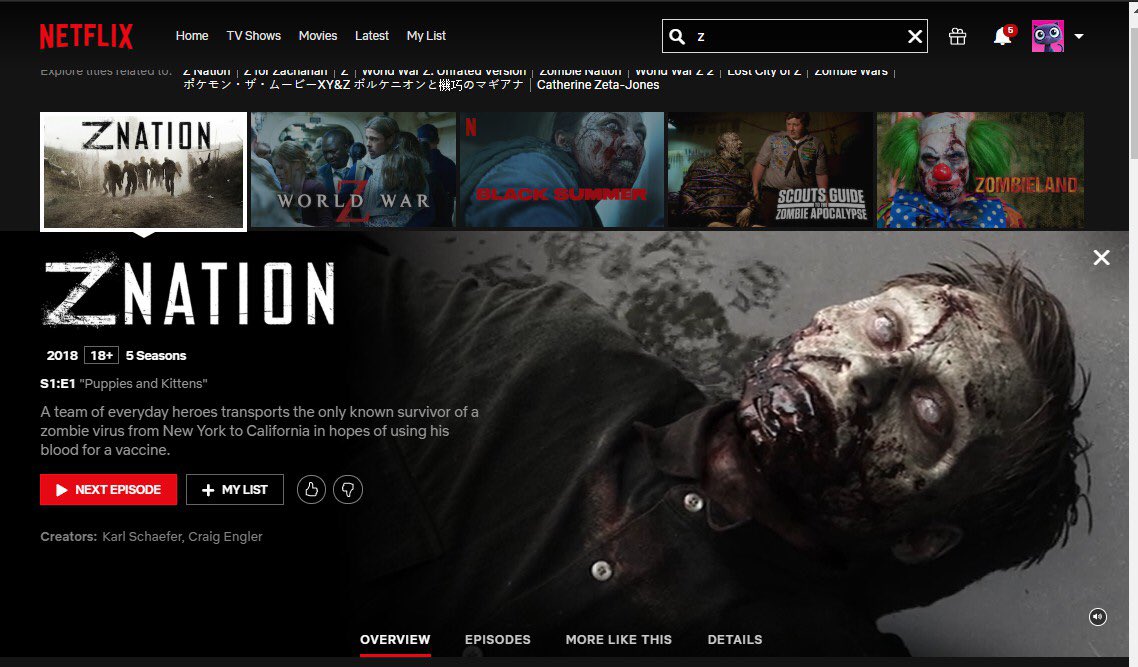 warissKT's tweet photo. ใครกำลังหาหนังหรือซีรี่ย์ซอมบี้ แนะนำ Z Nation ซีรี่ย์ผสมหลายแนวมาก บันเทิง วิทยาศาสตร์ แฟนตาซี ทะเล้น แอคชั่นรุนแรง สยดสยอง ดูต่อเนื่องยาว ๆ 5 season เหมาะสำหรับช่วงกักตัวตอนนี้มากๆ #รีวิวnetflix https://t.co/ecgms6NUsi