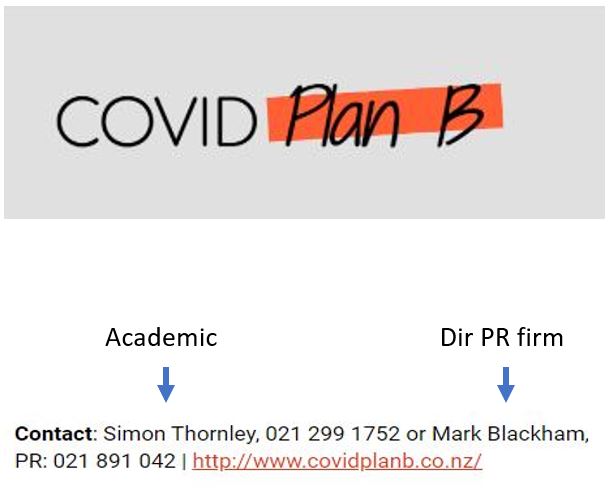 Stinky!Besides top PR firm (Ogilvy affiliate),  #covid19nz "Plan B" group has its own professional website, a youtube channel & even its own logo.Contact them equally thru lead academic or PR firm.Obv Plan B is seeking oxygen thru  regardless of health science merit.24/n