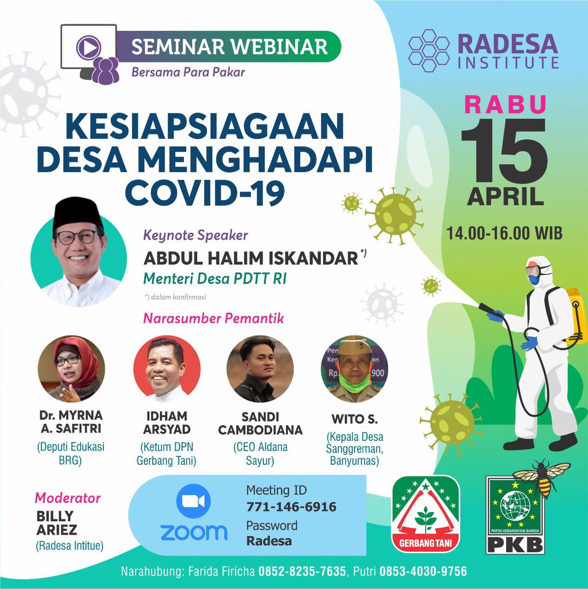 Jangan Mudik. Kalean gak dikehendaki oleh kades untuk mudik 😀🤪🙏 <a href="/EnungMaryati/">Enung Maryati</a> <a href="/Kiranie_ID/">Kiranie..</a> <a href="/IdhamArsyad_GT/">Idham Arsyad</a> <a href="/AnwarArifW/">Anwar Arif Wibowo</a> <a href="/ahmadyanibs/">A. Yani BS</a> @simidun05 ikuti bahasan lebih detail dalam Seminar Webinar nanti ⏰14.00 bersama <a href="/halimiskandarnu/">ABDUL HALIM ISKANDAR</a> 📍zoom meeting
us02web.zoom.us/j/7711466916?p…