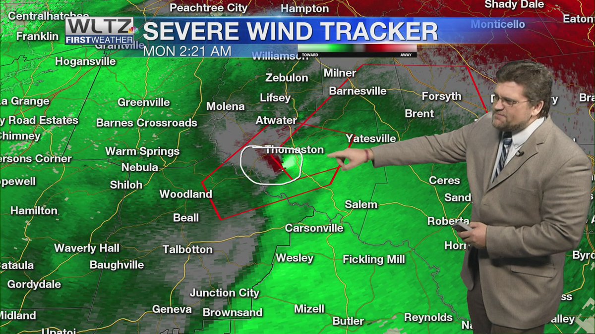 Miller Robson (@millerrobson) on Twitter photo Prelim NWS survey reports on the tornadoes that touched down in our viewing area early Monday morning APR 13.
PHOTO #1- HARRIS COUNTY: Brief EF0/max wind 80 mph
PHOTO #2: TALBOT COUNTY: EF0/3 mi path/max wind 80 mph
-Miller
miller@wltz.com
#gawx #tornado Prelim NWS survey reports on the tornadoes that touched down in our viewing area early Monday morning APR 13.
PHOTO #1- HARRIS COUNTY: Brief EF0/max wind 80 mph
PHOTO #2: TALBOT COUNTY: EF0/3 mi path/max wind 80 mph
-Miller
miller@wltz.com
#gawx #tornado