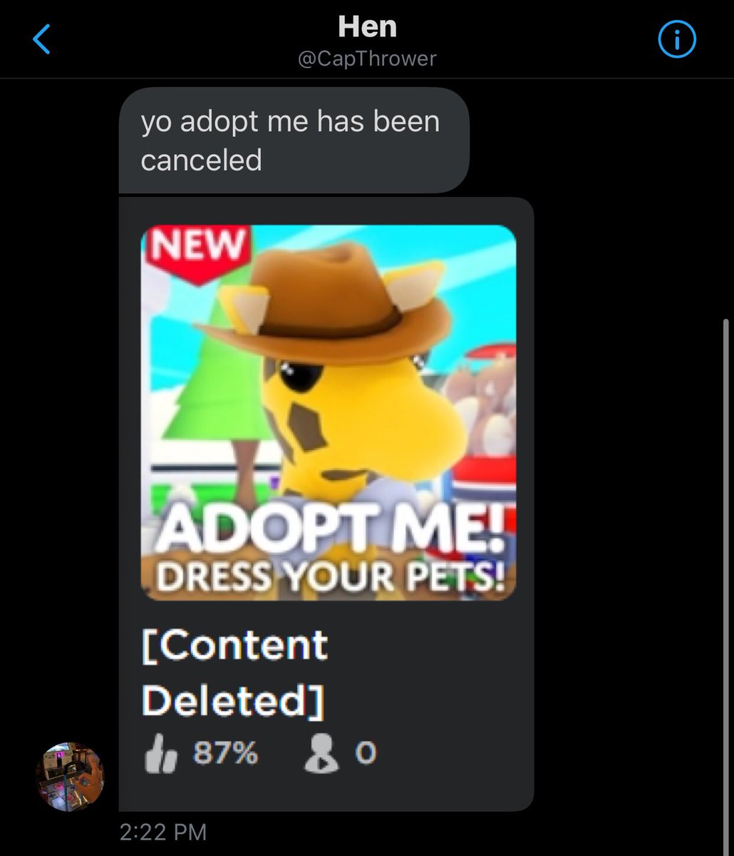 News Roblox On Twitter Breaking S Adopt Me Has Been Deleted Wow The Petition Really Worked Guys - roblox adopt me news