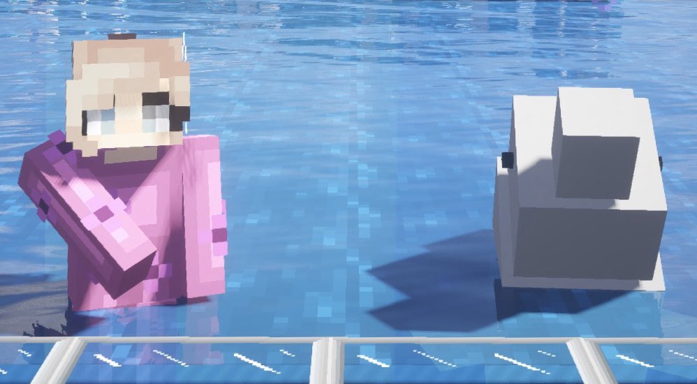 SeaWorldMC's tweet image. Happy #NationalDolphinDay from our dolphin family! 🐬 Our trainers have built special relationships with these beautiful animals that allows us to make connections and inspire guests to act for our environment. 

🌊🌏
[#seaworldminecraft #minecraft #mcpc #mcthemepark]