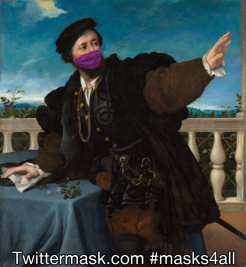 scandaglio's tweet photo. #Masks4All #MaskedPortrait https://t.co/KTit3vV2TO