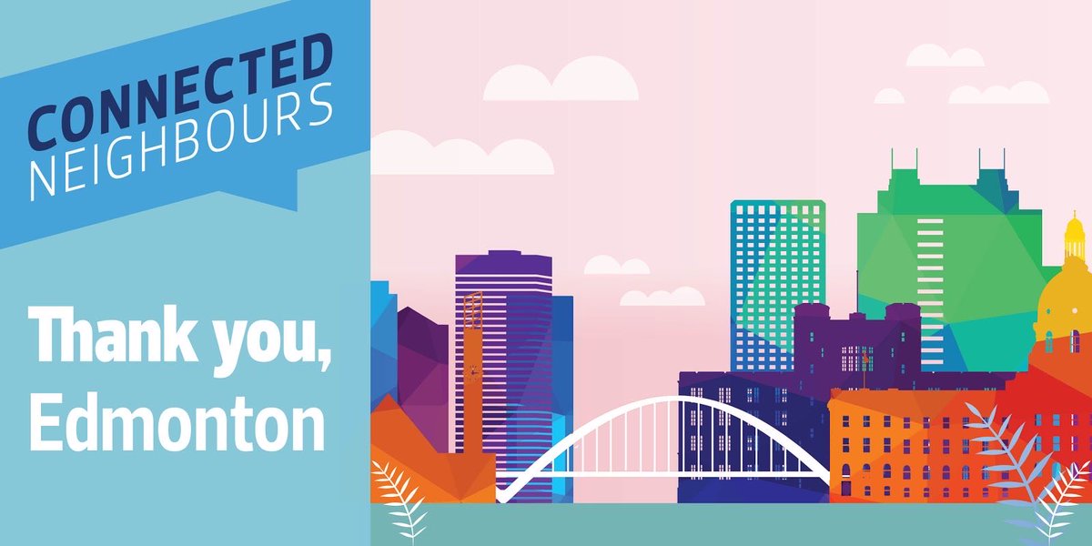 bevesslinger's tweet photo. We’re in this together, Edmonton! I know it’s not easy to #StayHome, but please know your efforts are noticed and appreciated. Thank you all for doing your part to limit the spread of COVID-19. #ConnectedNeighbours #COVID19AB https://t.co/lrLFX1IVWn