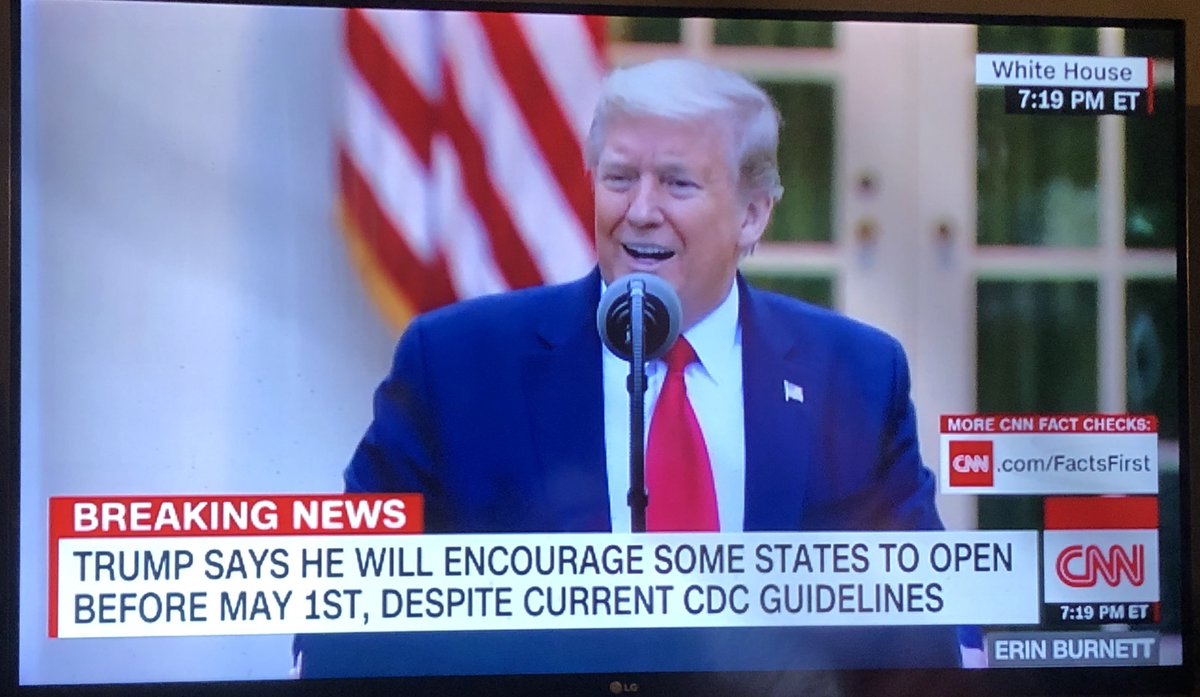 Trump says we're doing great with food for his answer when asked about the farmers destroying crops. #WhatAboutFebruary  #chyron  @CNN  #25thAmendmentNow  #WhiteHousePressBriefing