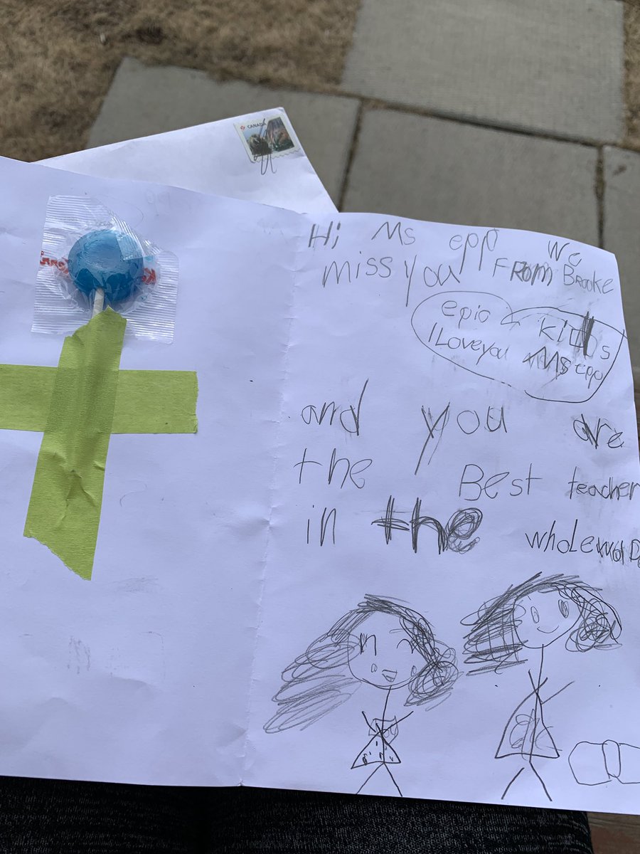 EppicMoments's tweet photo. What a wonderful surprise when I went to get the mail 📭 I received a sweet note and treat from one of my Grade 1 kiddos 💗 #wearecbe @WeAreTeachers  #connection #relationshipsmatter #CBELearns #literacy #snailmail https://t.co/T5T15AH9M8