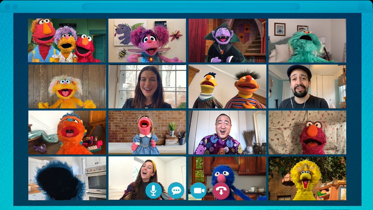 sesamestreet's tweet photo. 🎶 Sing of good things, not bad! Sing of happy, not sad! 🎶

Thanks for joining us for @Elmo's Playdate! Sending all of our friends at home virtual hugs. ❤️ https://t.co/QIhfLAzSfS