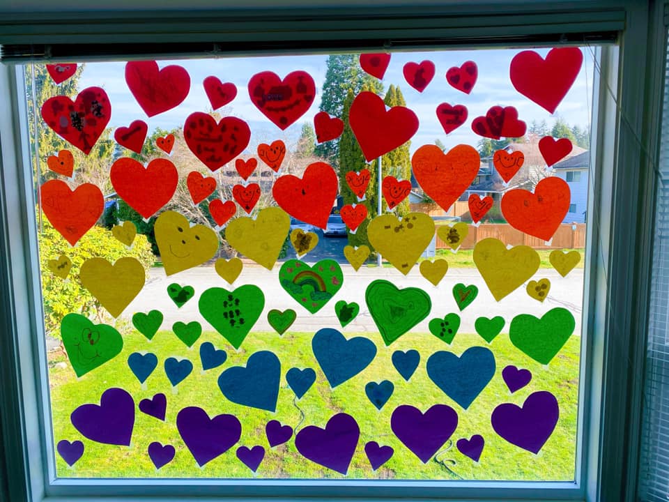 ShopMeadowtown's tweet photo. We love seeing your heartfelt displays, Pitt Meadows! These beautiful hearts in doors and windows across the city, like this display by Meagan Nelson, are designed to be a sign of support and inspire hope. Thanks to the city for sharing this initiative❤️ #sharepittmeadows https://t.co/fctVSNarUR