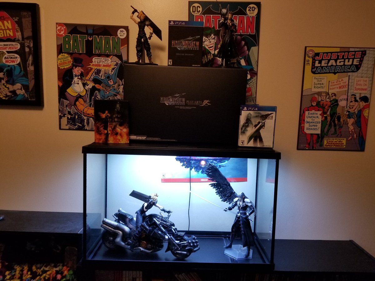 TopherCrost's tweet image. My #FinalFantasyVIIRemake display.