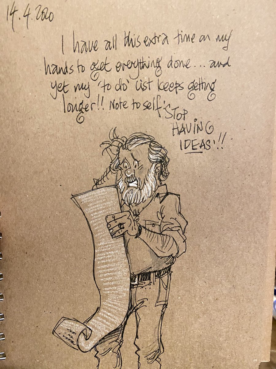 GaryScribbler's tweet image. Mind you, I’m not complaining. I love having exciting projects on the boil...  #doodleaday #widowerlife #lockdownprojects #cantswitchitoff