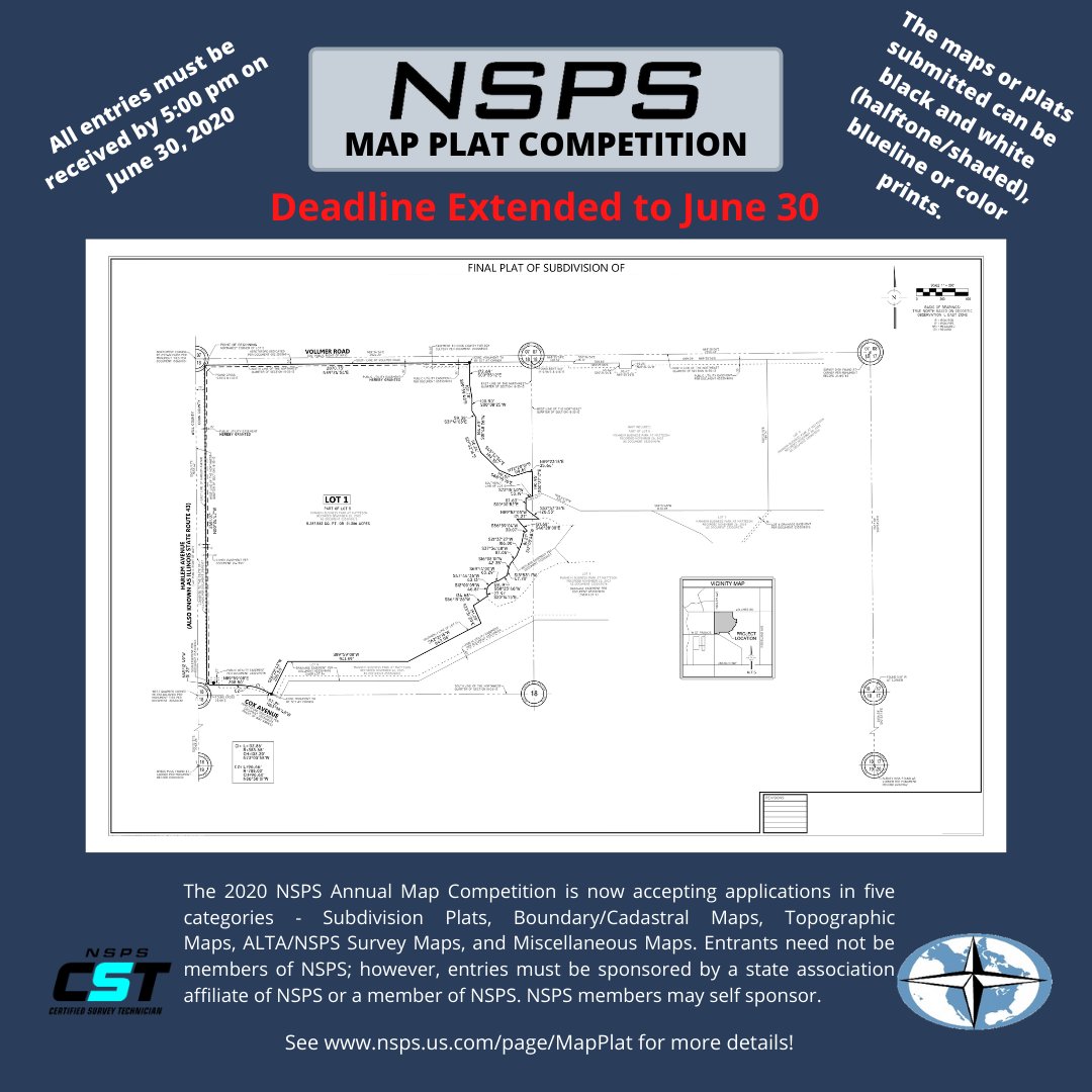 NSPSINC's tweet photo. #nsps #survey #mapcompetition https://t.co/aQeH8QWHZp
