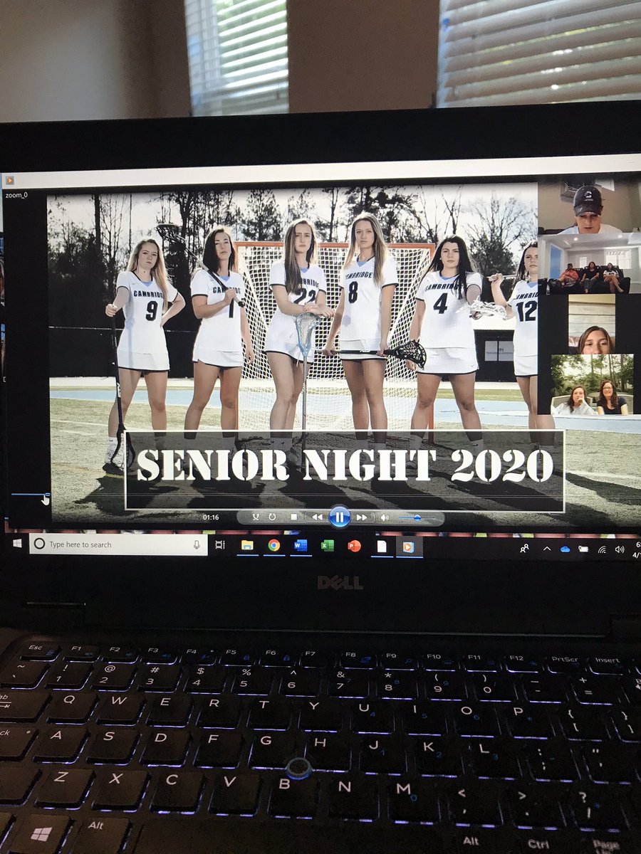 cambridgeglax's tweet photo. Glad we were able to honor our Seniors on what was supposed to be Senior Night...virtually!!! #gobears #seniors2020 #seniornight @Cambridge_AD @PrincipalPremo1 @FultonAD_crafts https://t.co/c8vy7XLM6y