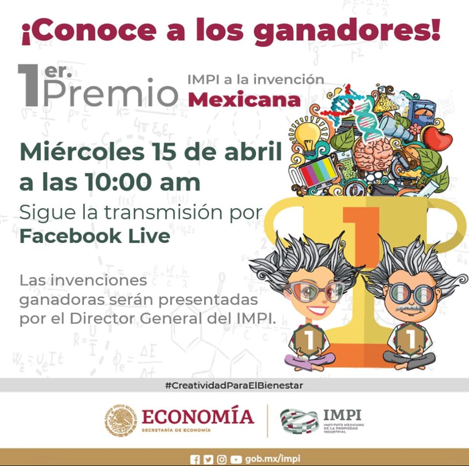 hubilab's tweet photo. Mañana 15 de abril, en punto de las 10 hrs., sigue la transmisión #EnVivo del 1er. Premio @IMPI_Mexico a la Invención Mexicana, en donde #Preemar Soluciones Acuícolas estará presente en la categoría Mejor #ModelodeUtilidad https://t.co/kd2pqSmrb6