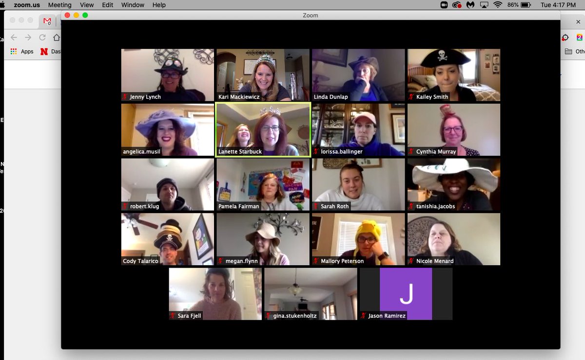 KariVeleba's tweet photo. Shared lighthearted fun along with some serious stories about what it means to be a leader in challenging times with #BPSLead 2.0 today. Made my day to see them again & hear their thoughts and ideas. I’ve learned so much from them! #TopHatFun #JokesShared @BellevueSchools https://t.co/wvtEcJsZ6g