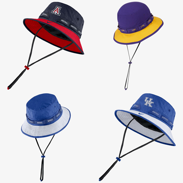 nike college bucket hats