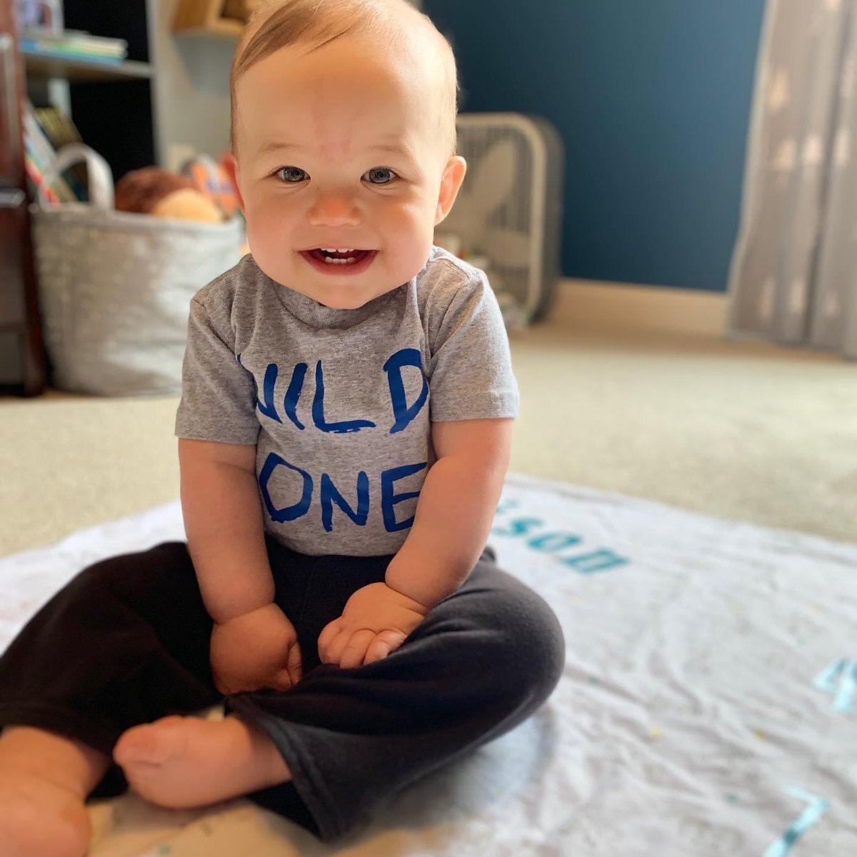 This sweet boy turned one today, and even though we didn’t have the party we had planned to have, we were still able to celebrate with family through zoom! #HealthyAtHome #TeamKentucky @mr_adams31 #SomeGoodNews