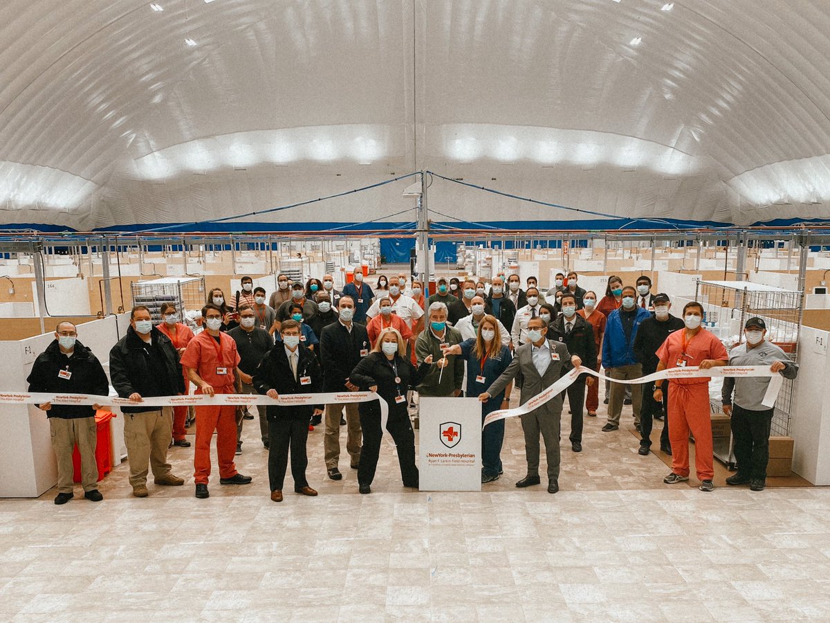 haileykoop's tweet photo. NYP/Ryan Larkin Field Hospital Ribbon Cutting. Incredibly proud to work with every single person who came together to pull this off. Amazing things are happening here! #NYPstrong @nyphospital @HeadRNColumbia https://t.co/5vQcrgDVjh