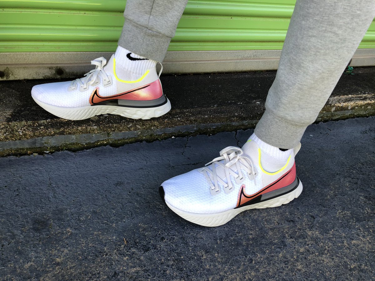 KicksRmyCareer's tweet photo. I think I get more questions/compliments on the random runners I wear than any other kicks. Team Comfy over everything! #NikeReactInfinityRun #QuarantineDripCheck https://t.co/tAOAkvhPRP