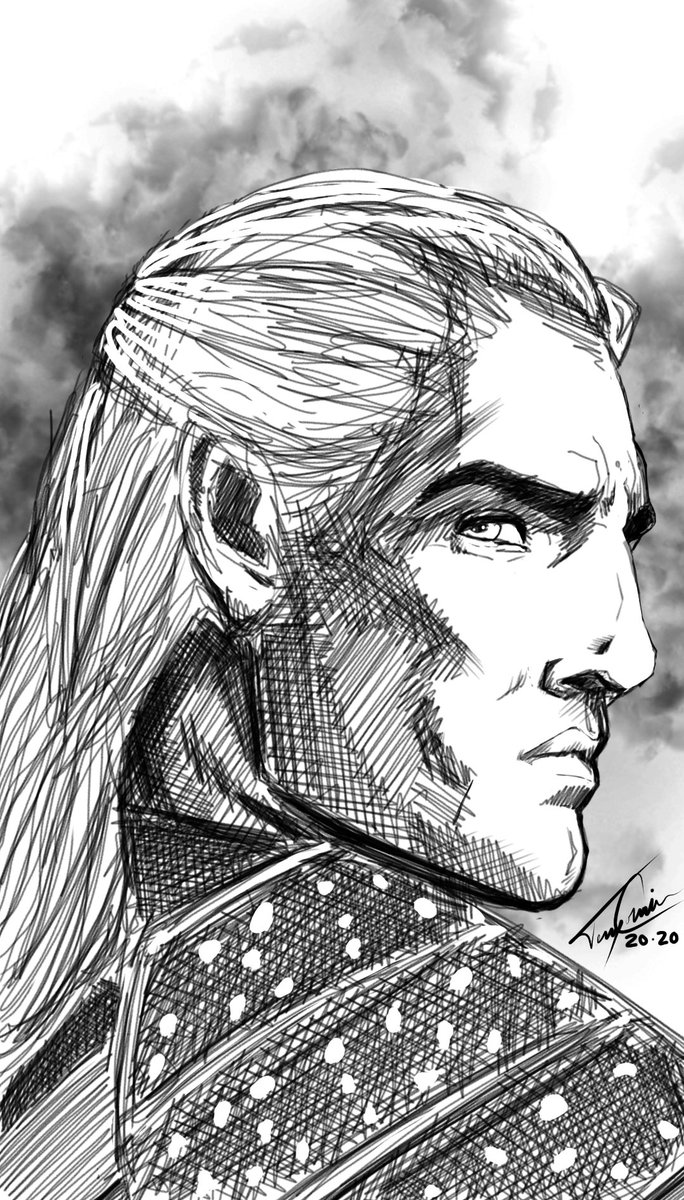 terry_cormier's tweet photo. Geralt of Rivia sketch #TheWitcher #fanart https://t.co/QdtiSsiUbL
