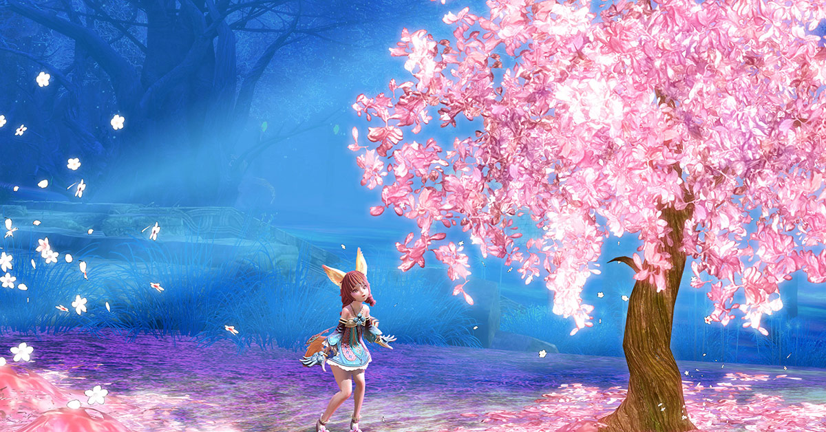 Tera Console版公式 ひらひら桜スタンプ Teraショップに登場 2種類の桜スタンプ 桜 吹雪と爛漫 を狙い ひらひら桜スタンプガチャ を回そう 4月30日までの期間限定販売 Tera Ps4