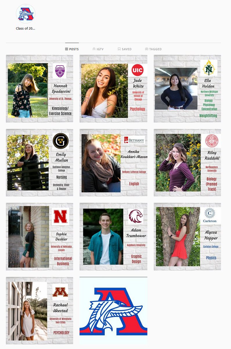 Make sure to follow Armstrong_High_School in instagram! #TogetherWeFly #FalconPride