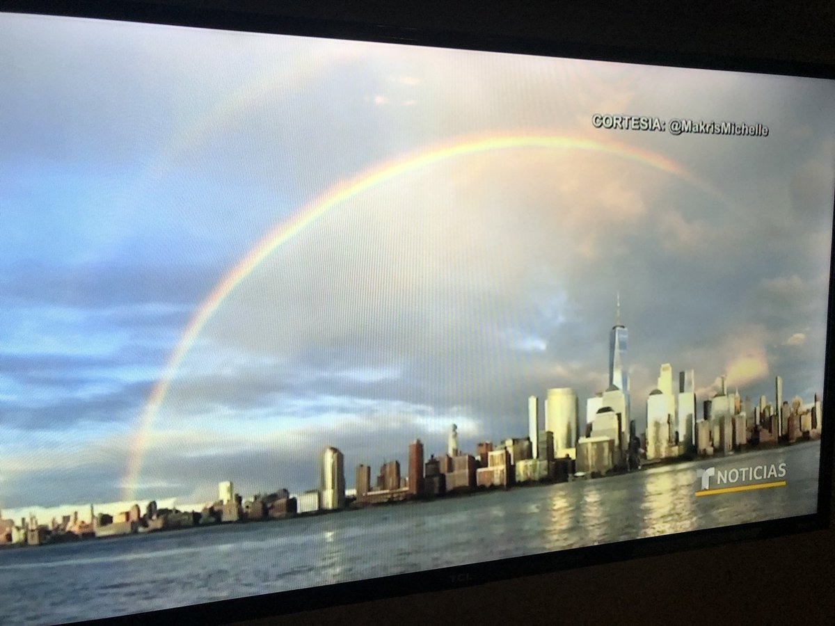 nelsonbocaranda's tweet photo. Enorme Arcoíris sobre Nueva York da ánimo a sus habitantes en medio de la pandemia. https://t.co/hXoBhJ6z6W