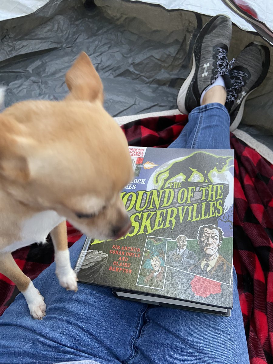 ois_russell's tweet photo. Reading and recording another read-aloud for the TCES Library Google Classroom in my reading tent/recording studio! Loving Reading Campout day! #virtualtces @TISDTCES https://t.co/LPWUI3TSZF