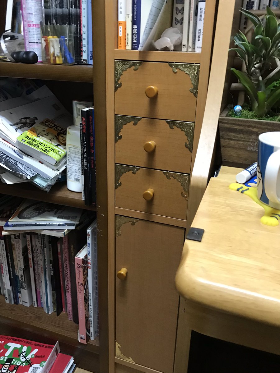 藤栄道彦 隙間家具がどうにも安っぽいので 装飾をしたら多少高級に見えるかと思いやってみたが やはり安っぽい