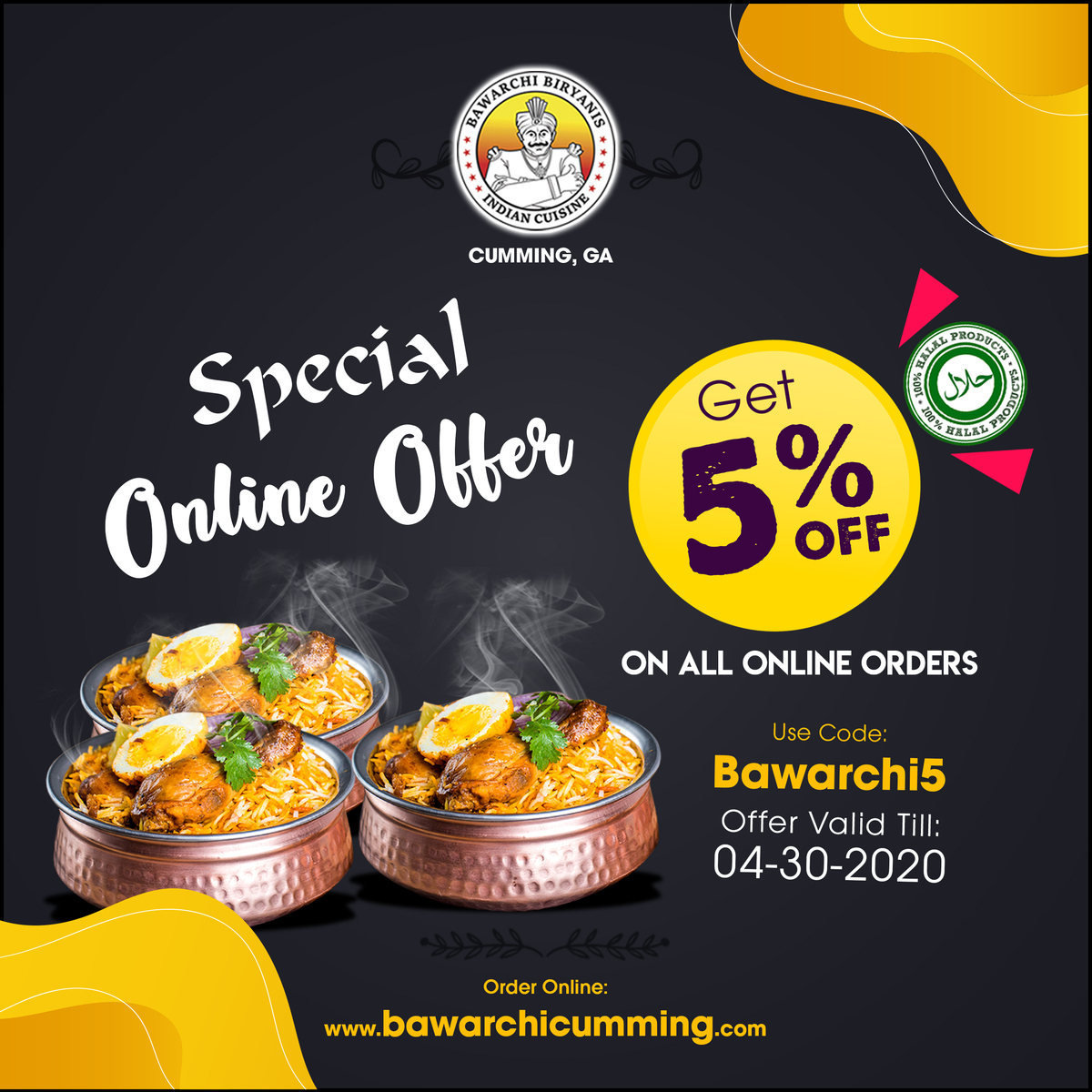 This weekend fuel up your mood and bring in the good spirits high😋🤗

Order Online📲: bawarchicumming.com

#BawarchiCumming #BawarchiBiryanis #SouthIndianRestaurant #AndhraSpecialBiryani #OrderOnline #foodlover #restaurantes #lunch #eat #tasty #orderonlie #specialoffer