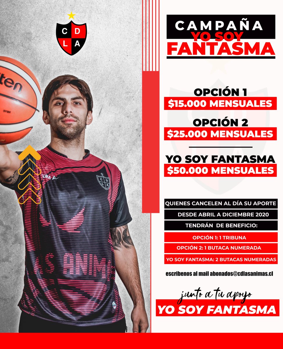 cd_lasanimas's tweet photo. CAMPAÑA YO SOY FANTASMA!

   Apoya a nuestro Club:

Puedes inscribirte en el siguiente link donde te haremos llegar los datos para deposito:
https://t.co/8kzyJ36kPC

Junto a tu apoyo SOMOS FANTASMAS! https://t.co/MyK31Dmw68