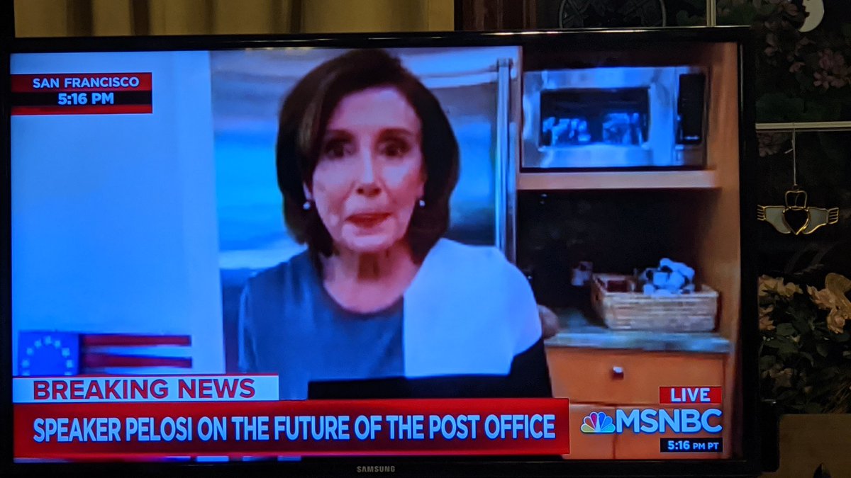 Is it weird that Nancy Pelosi clearly has shitty internet at her house?