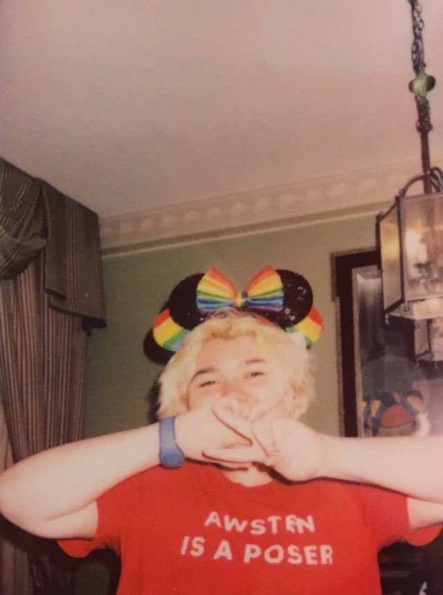 My rainbow mickey ears and rachels rainbow minnie ears