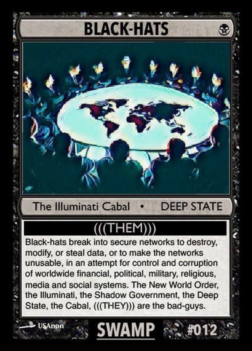 RhondaRead7's tweet photo. @DrTedros #QAnon calling out THE [black hats] WHO 
@realDonaldTrump 

#WWG1WGA #QSentMe
#DeepStateInPanic https://t.co/VLXZTcUzsD