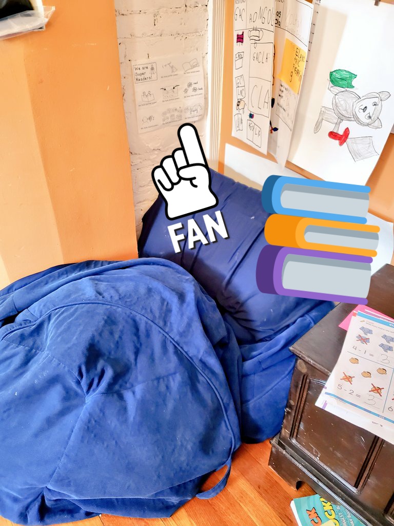 Today we went back to the basics &amp; "Made a Plan" for our at home reading lives! B made his own reading spot&amp; sign to show when he mustn't be disturbed 🤣 #agency #voice #makingareadingplan ...also tried to steal my make a plan chart.... going to have to get him his own post its!
