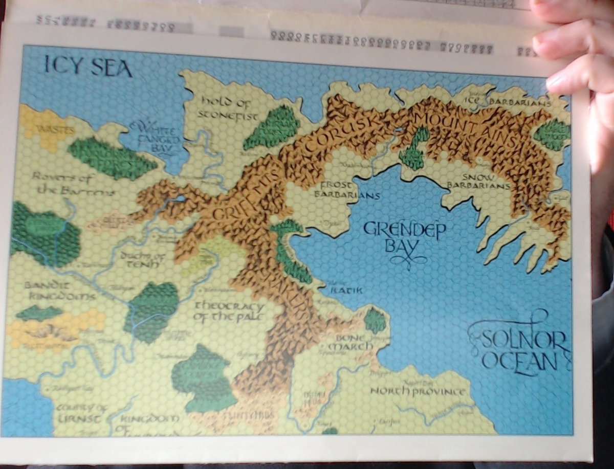 And here's the lovely excerpt from the great map of Greyhawk showing the lands of the barbarians (and some other wonderful kingdoms).  #dnd