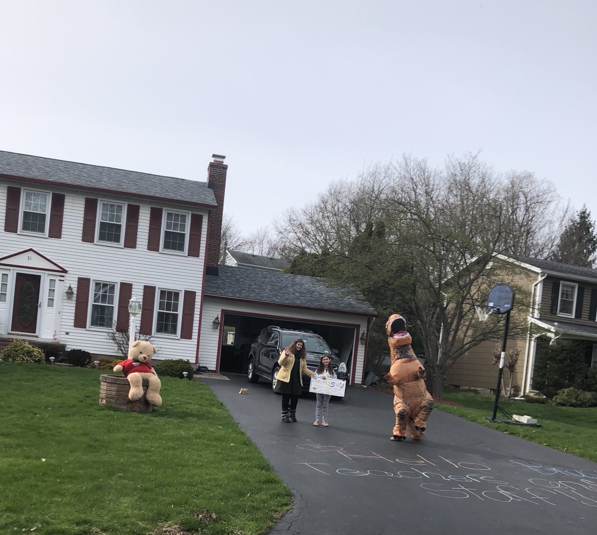 Brasserway's tweet photo. 3 hours, 1 deputy escort, 42 Brasser vehicles, and countless smiles! Thank you to all of our amazing families for visiting with us in a safe way. We love our Brasser family! #GCcares https://t.co/8Lqq5FNKfB