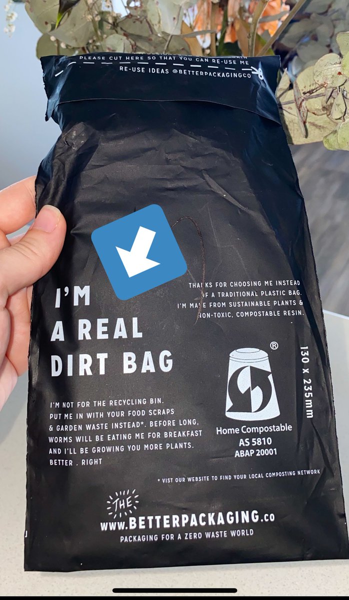MarshMaisy's tweet photo. @EliseCl71487828 @tomara_brown Wow! I received this package in the mail today from @betterpackagingco - it instructs you to put the bag in a worm farm instead of a bin! I thought this might be a great brand for your class to do some research in and see how they strive for #zerowaste. Let me know how it goes 🙂 https://t.co/XY2qe0N4cZ