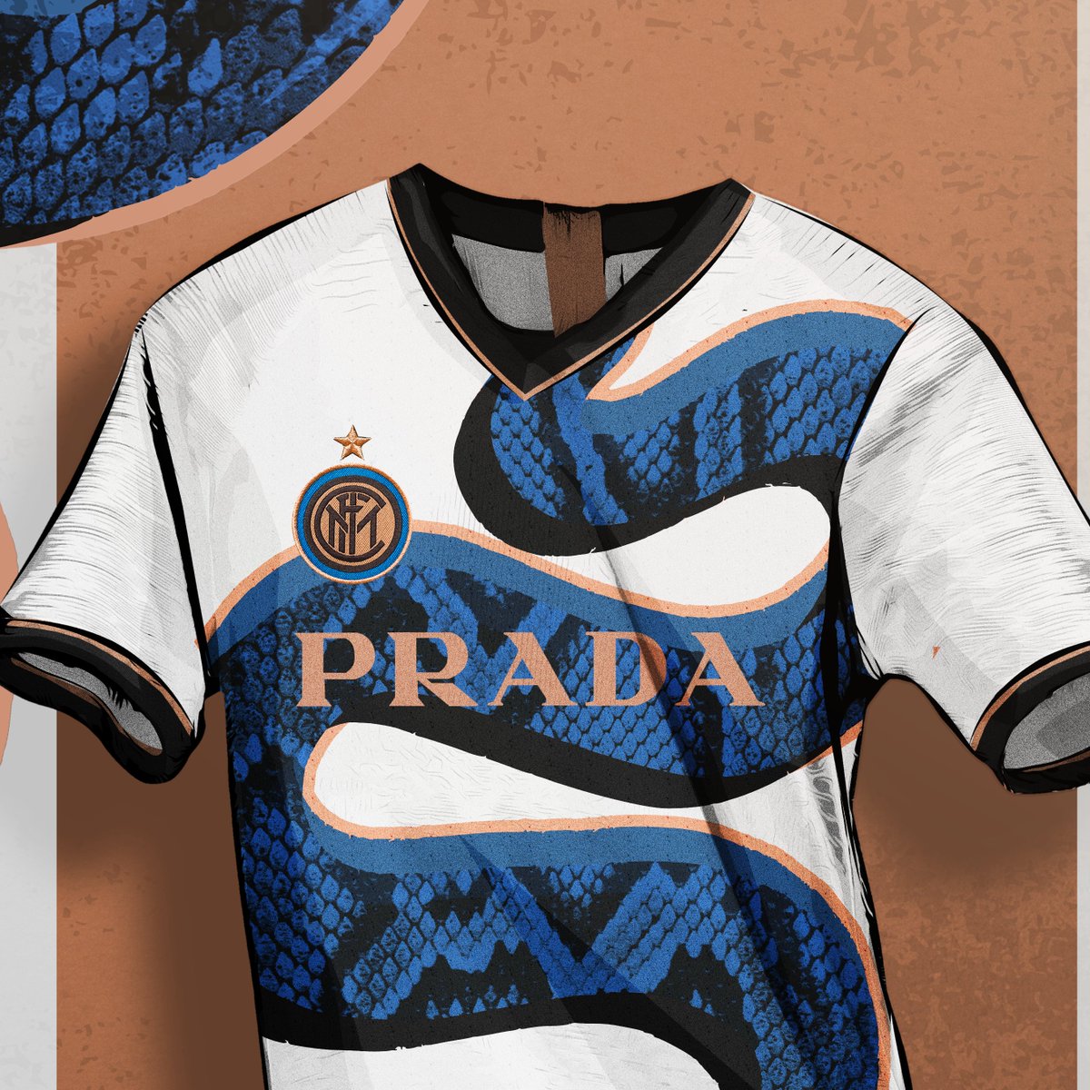rupertalbe's tweet image. #inter #snake #prada #copper #brandmix #away